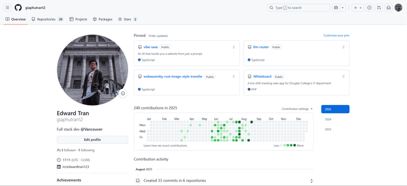 There's a lot more on my GitHub Screenshot